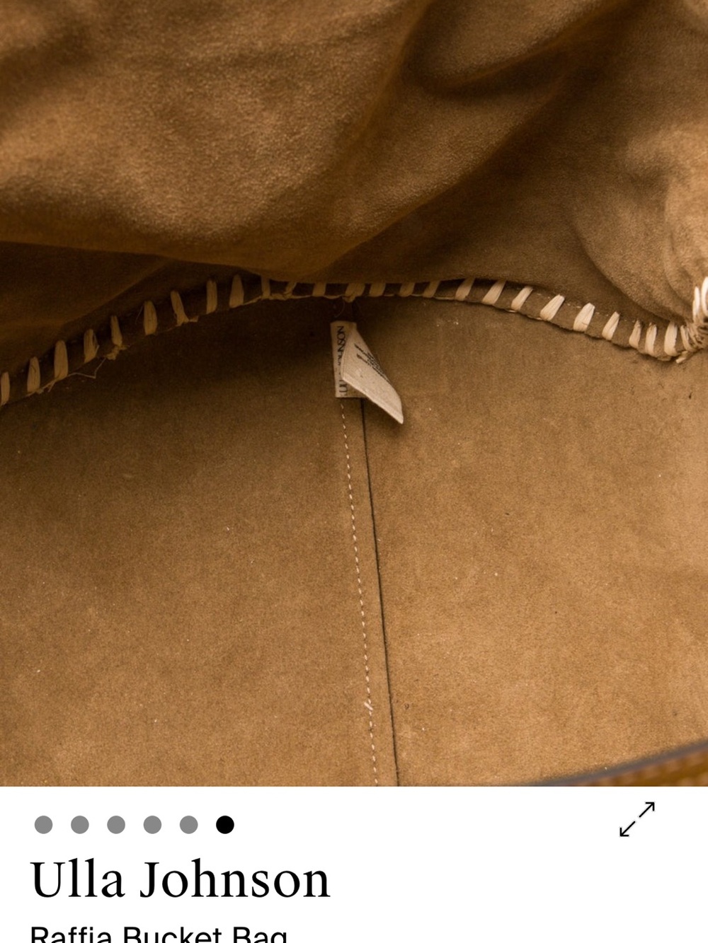 Ulla Johnson  Daphne tan leather and woven tote - Picture 3 of 8